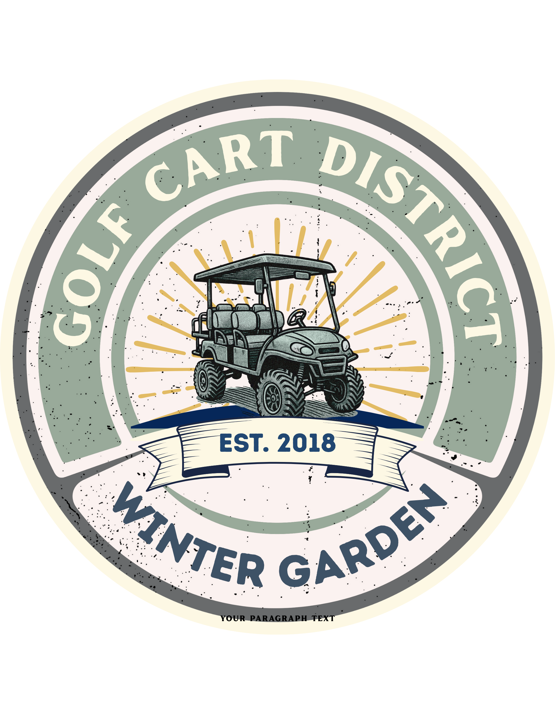 *Golf Cart District Green Logo*