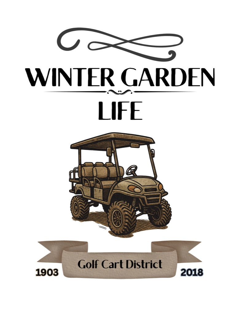 *Golf Cart District Vintage Logo*