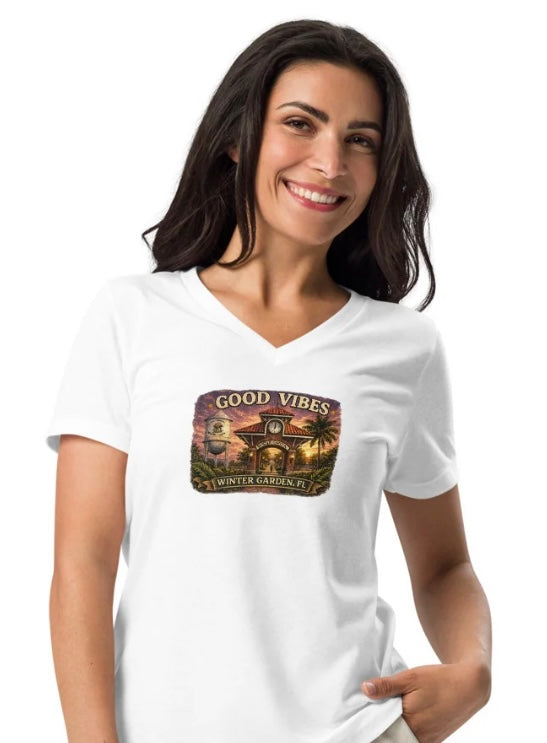 Good Vibes WG Sunset Too - T-shirt - Women's v-neck