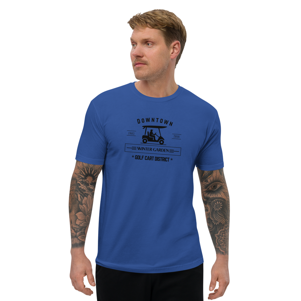Golf Cart District Downtown Logo - Men's Fitted T-shirt
