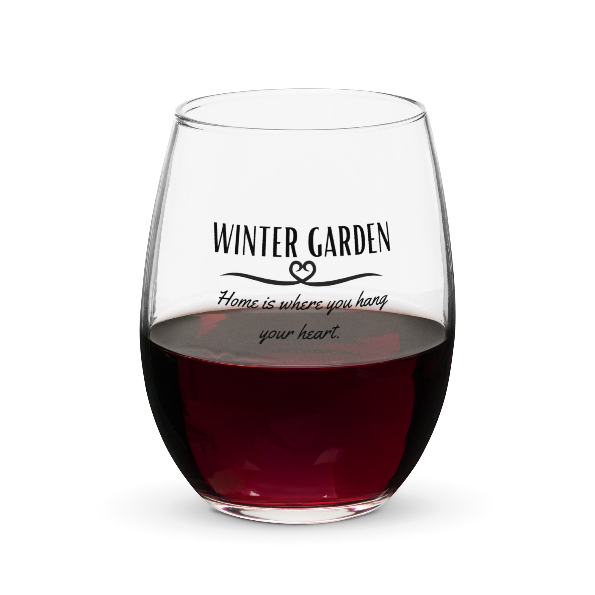 Winter Garden – Hang Your Heart  3 - Stemless wine glass