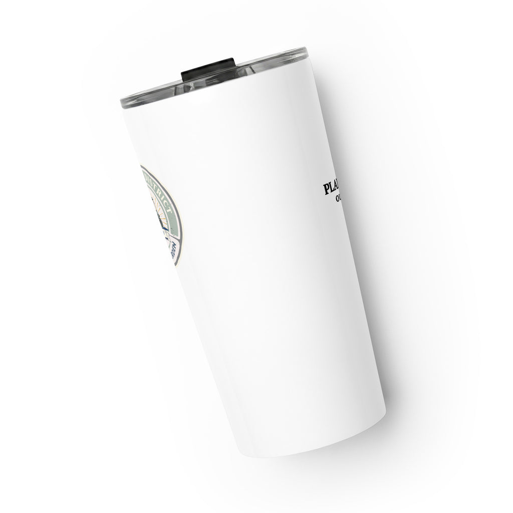 Golf Cart District Green Logo - Tapered stainless steel tumbler