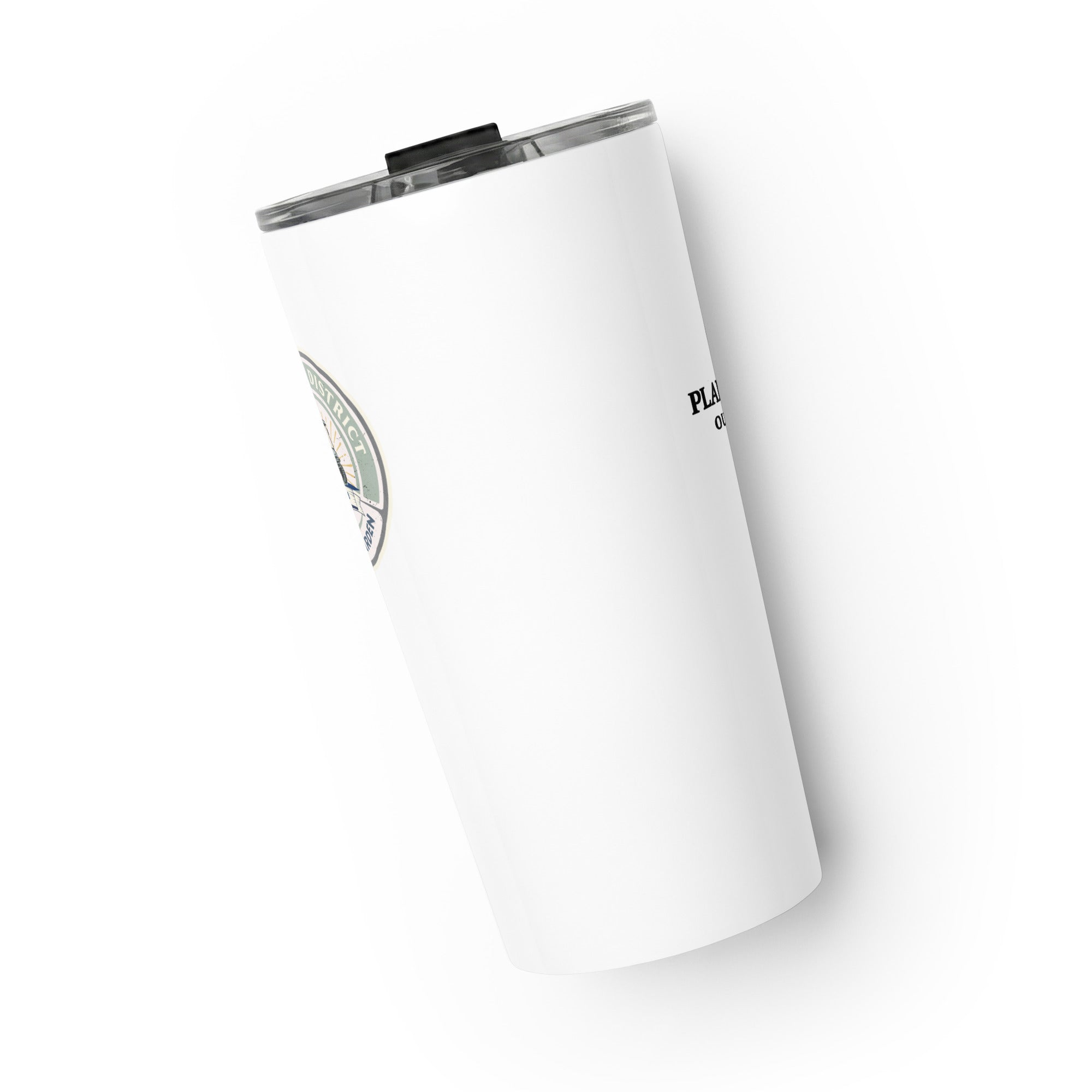 Golf Cart District Green Logo - Tapered stainless steel tumbler