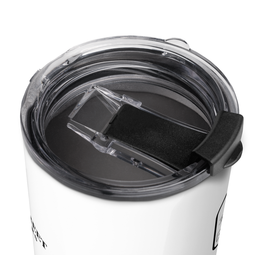 Golf Cart District Downtown Hex Logo - Tapered stainless steel tumbler