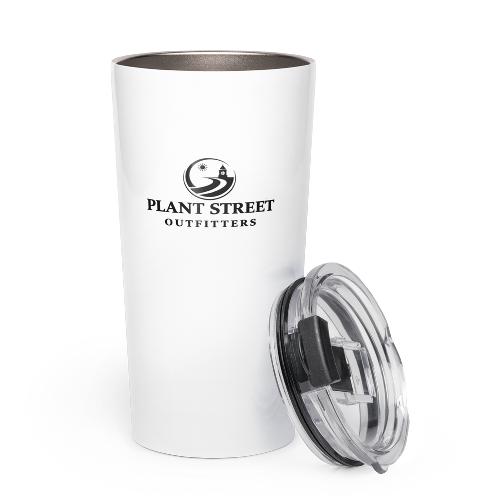 Golf Cart District Downtown Hex Logo - Tapered stainless steel tumbler
