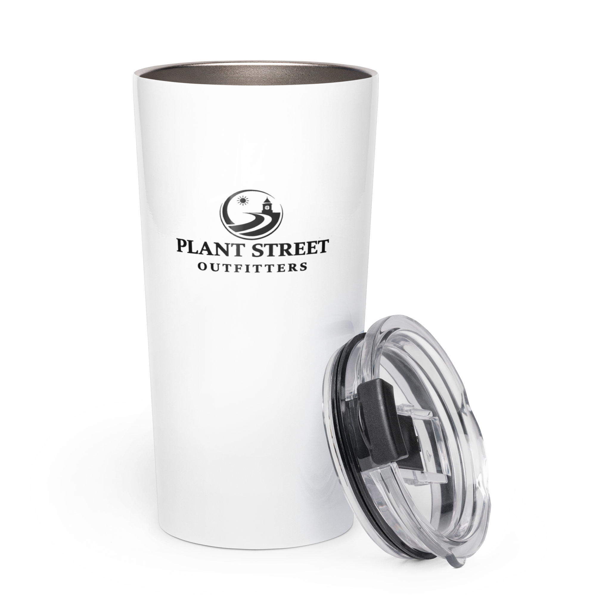 Golf Cart District Downtown Hex Logo - Tapered stainless steel tumbler