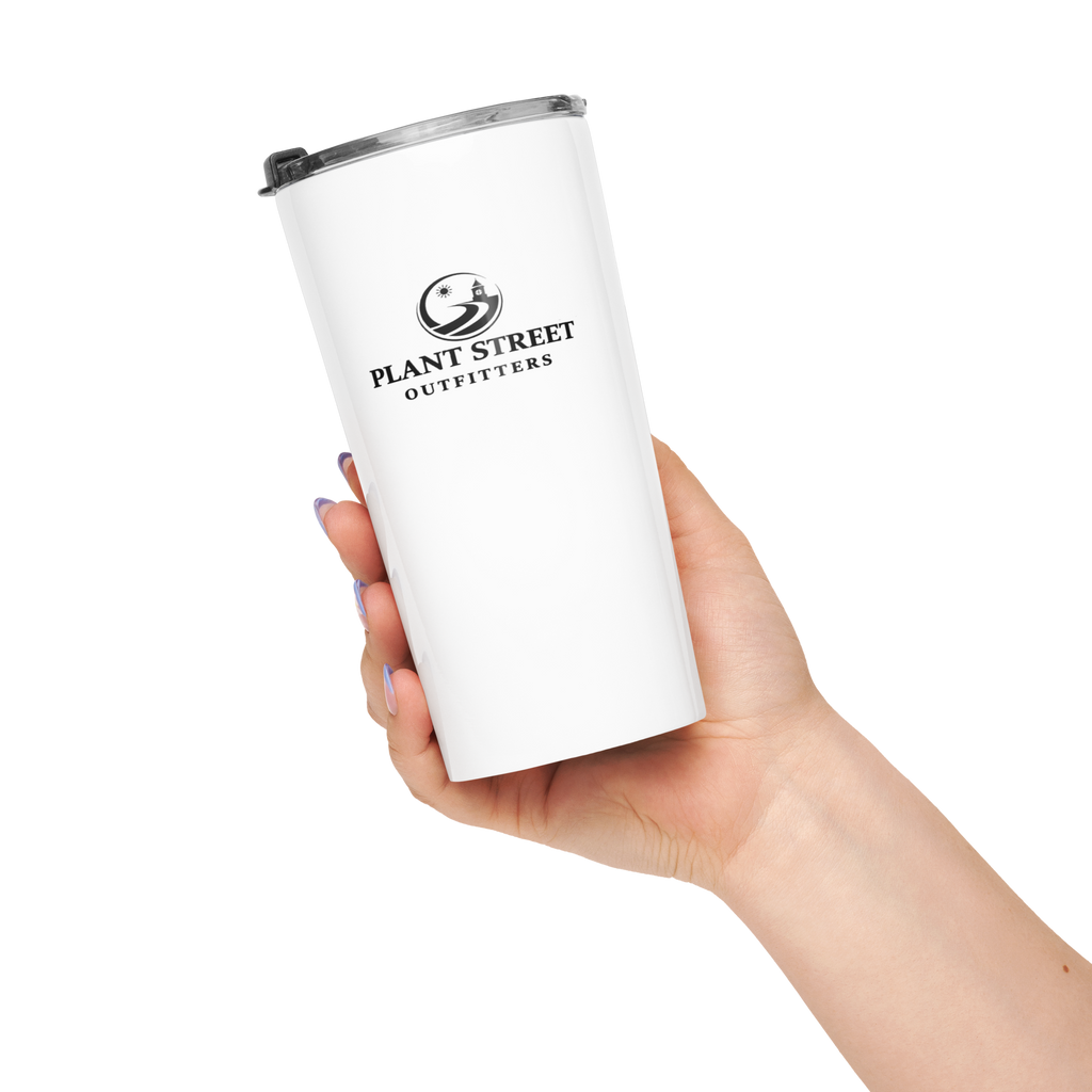 Golf Cart District Downtown Hex Logo - Tapered stainless steel tumbler