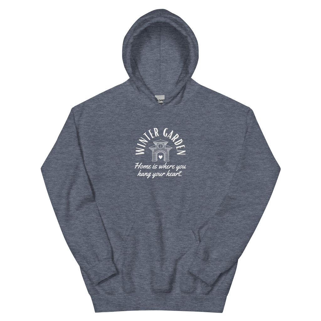 Winter Garden Hang Your Heart Clocktower Too (Black) - Unisex Hoodie
