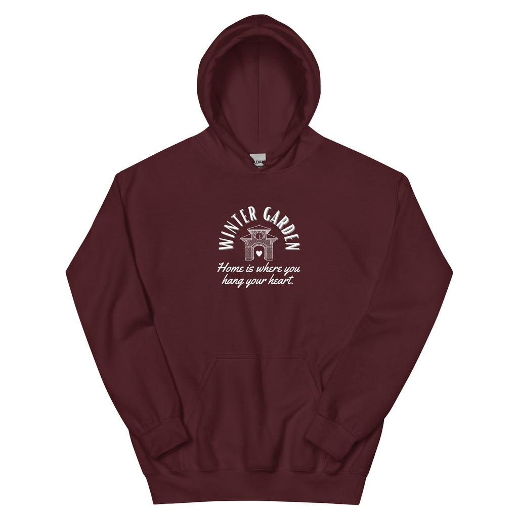 Winter Garden Hang Your Heart Clocktower Too (Black) - Unisex Hoodie