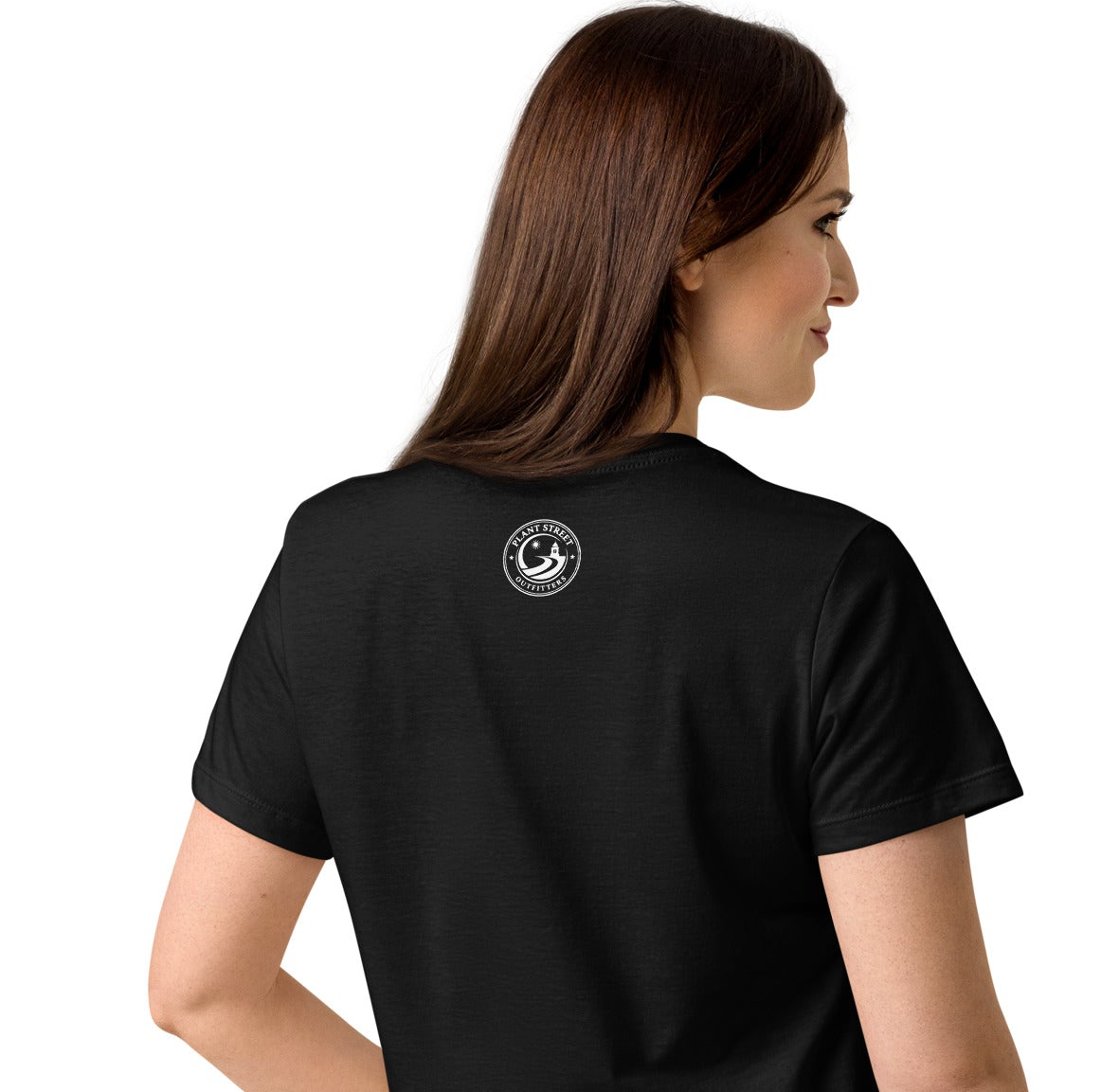 Plant Street Sign WG (Black/Navy)- Women's softstyle t-shirt